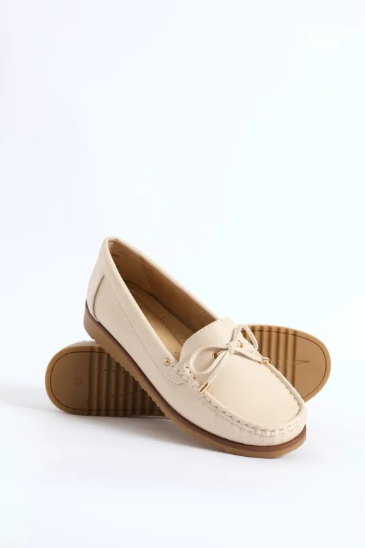 Soft Tony Nubuck Loafer - Ivory made by Hush Puppies