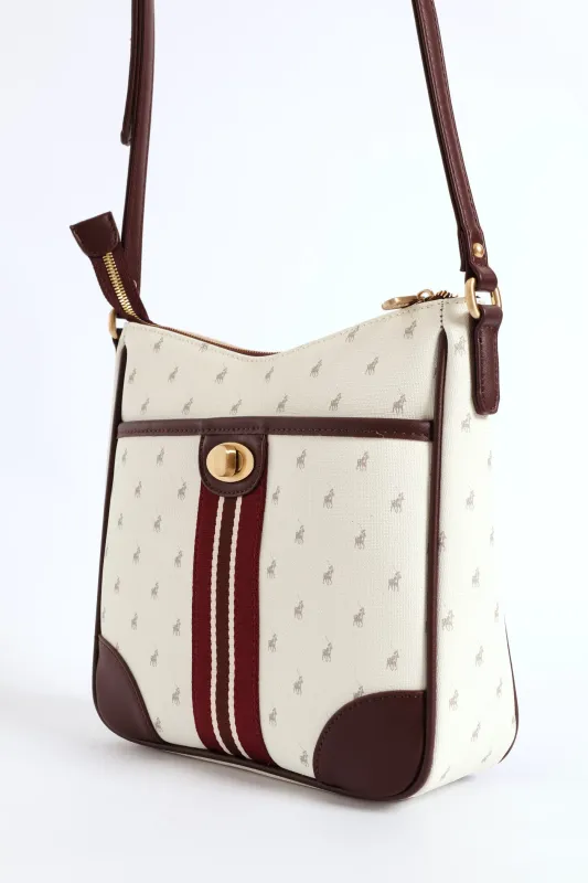 Oxford Crossbody Bag - Grey sold by Edgars