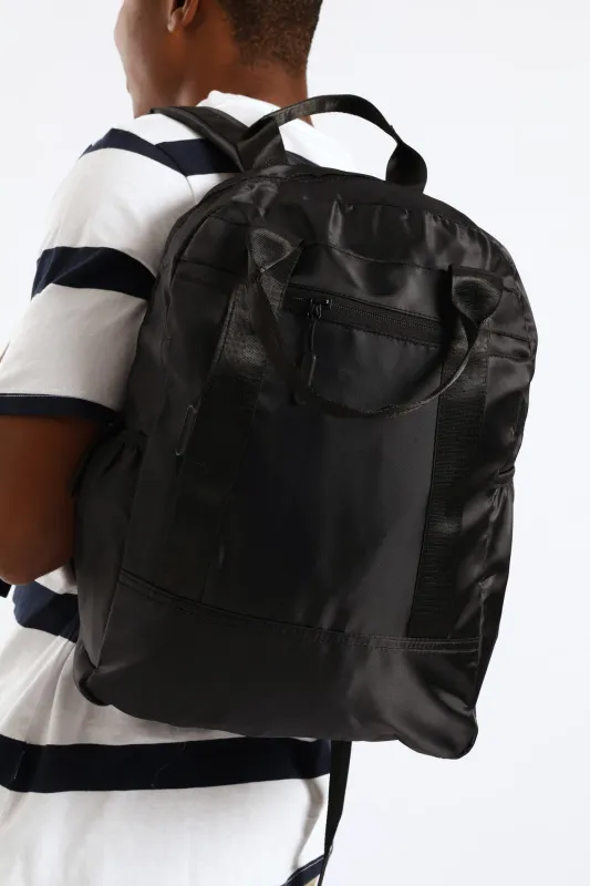 2 In One Backpack - Black sold by Edgars