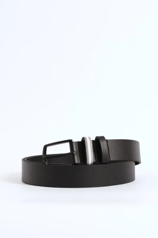Matte Textured Belt - Black sold by Edgars