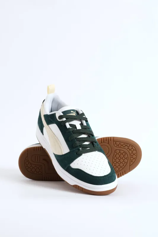 Rebound V6 Low Sd Court Sneaker - White/Green made by Puma