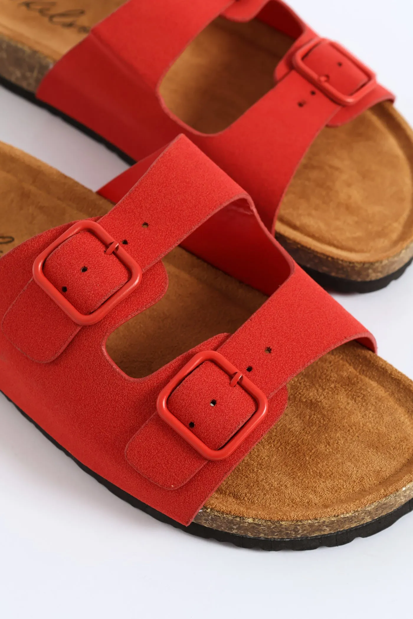 Double Band Slide Sandal With Monotone Buckles - Red sold by Edgars product image thumbnail 2