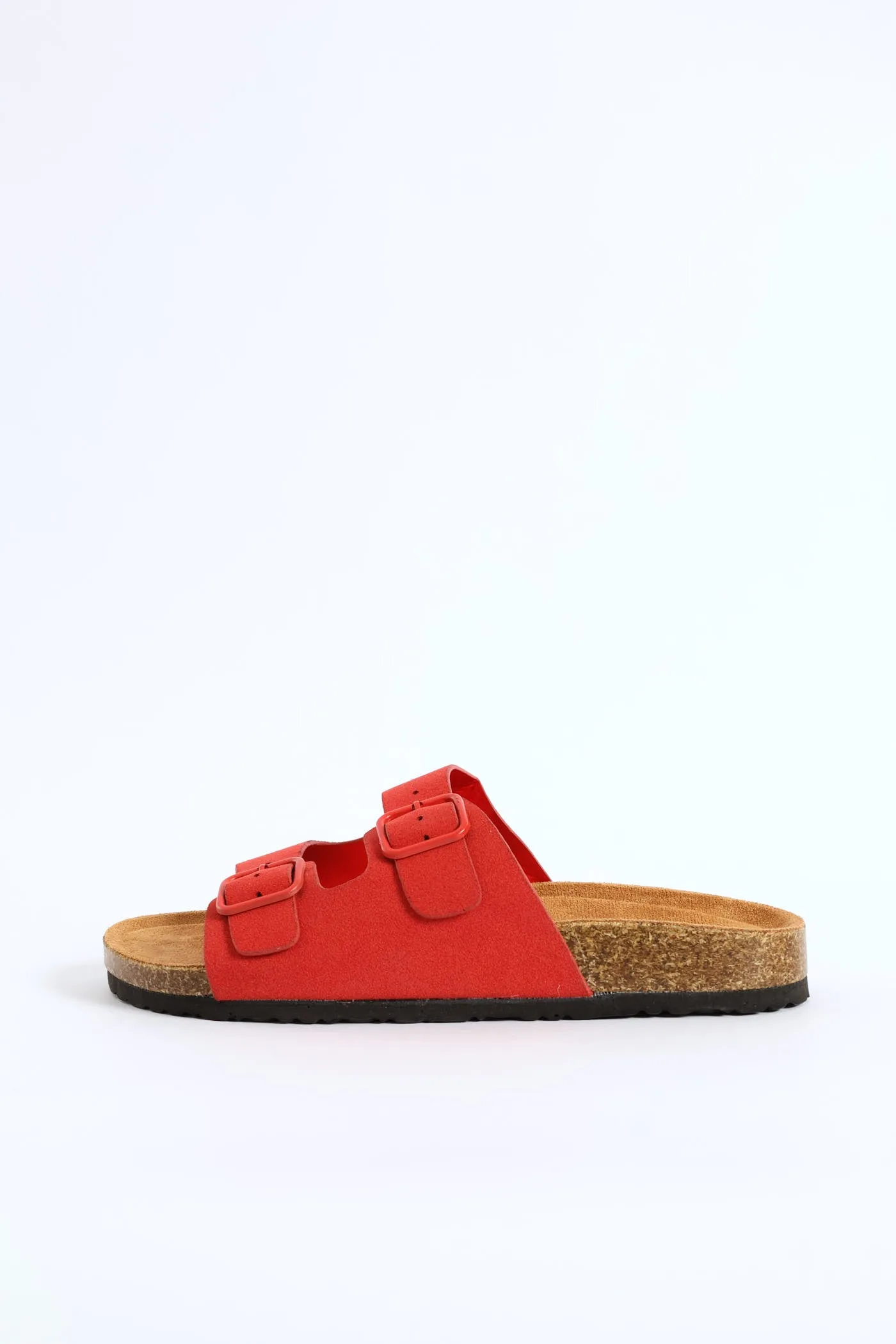 Double Band Slide Sandal With Monotone Buckles - Red sold by Edgars product image thumbnail 4