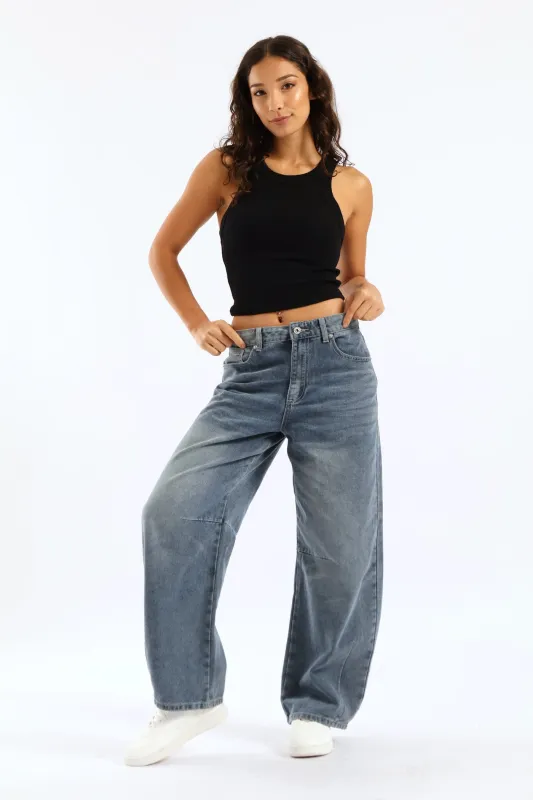 Plain Rib Racer Tank - Black sold by Edgars