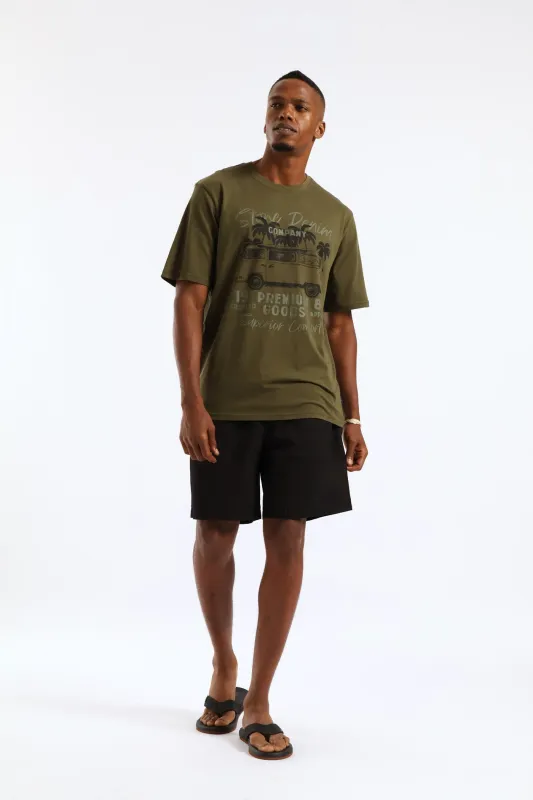 Camper Van Tee - Olive sold by Edgars