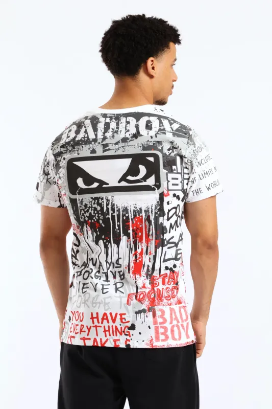 Focused Print Tee - White sold by Edgars