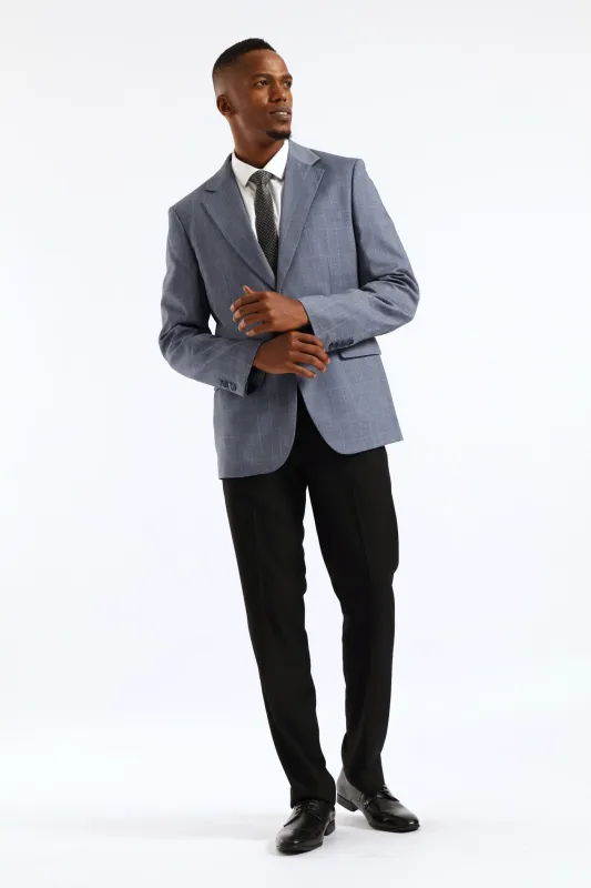 Soft Check Blazer - Dark Blue sold by Edgars