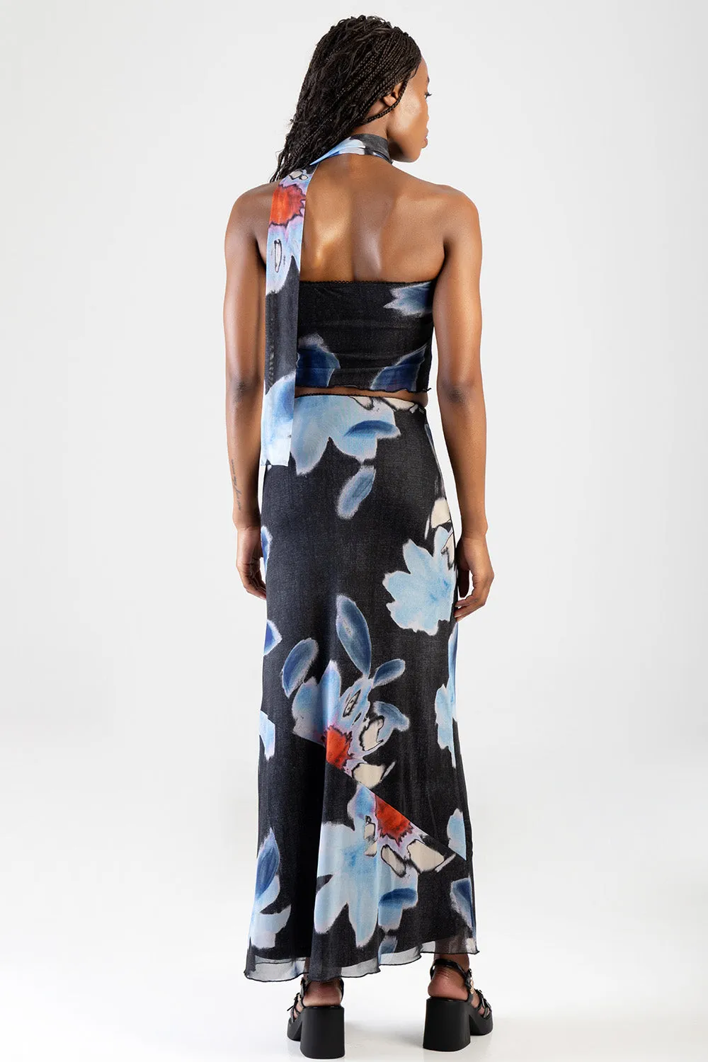 See The Sunrise Maxi Skirt - Black/Blue sold by Edgars product image thumbnail 5