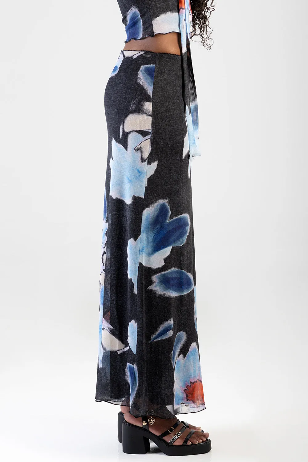 See The Sunrise Maxi Skirt - Black/Blue sold by Edgars product image thumbnail 3