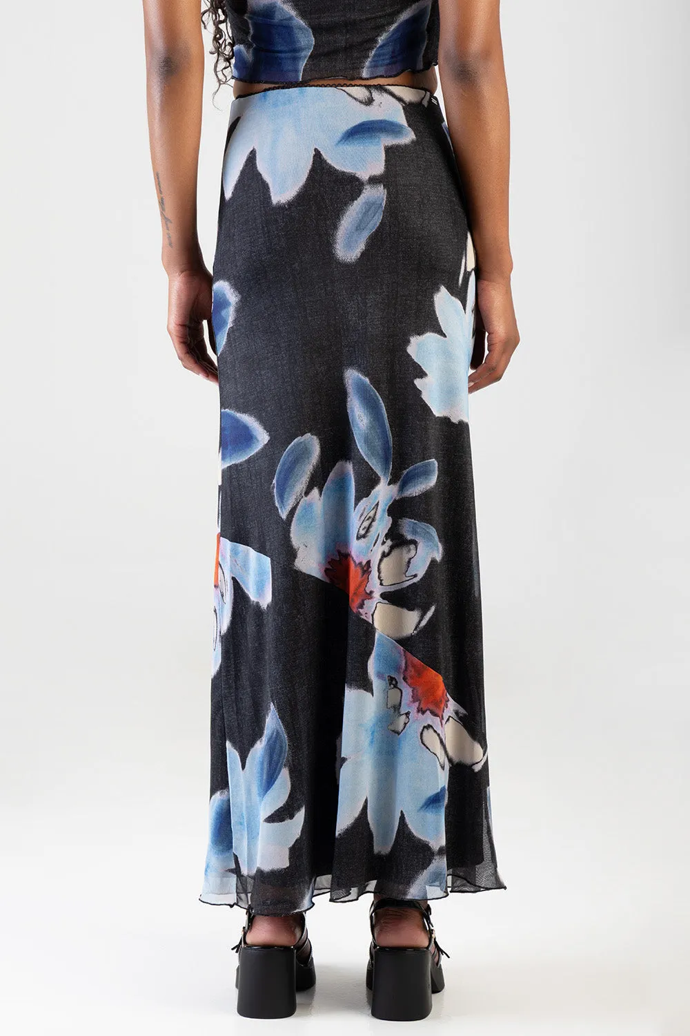 See The Sunrise Maxi Skirt - Black/Blue sold by Edgars product image thumbnail 4