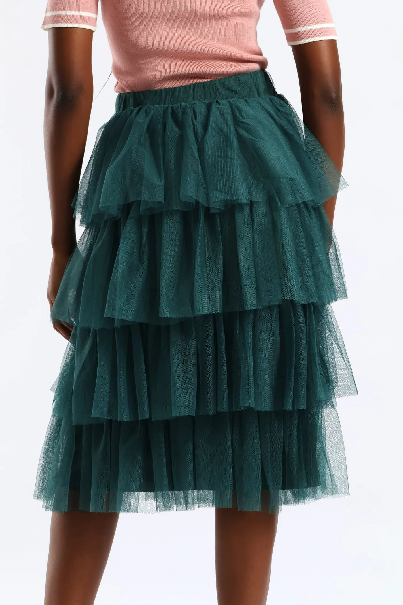 Rara Tiered Midi Skirt - Emerald sold by Edgars product image thumbnail 4