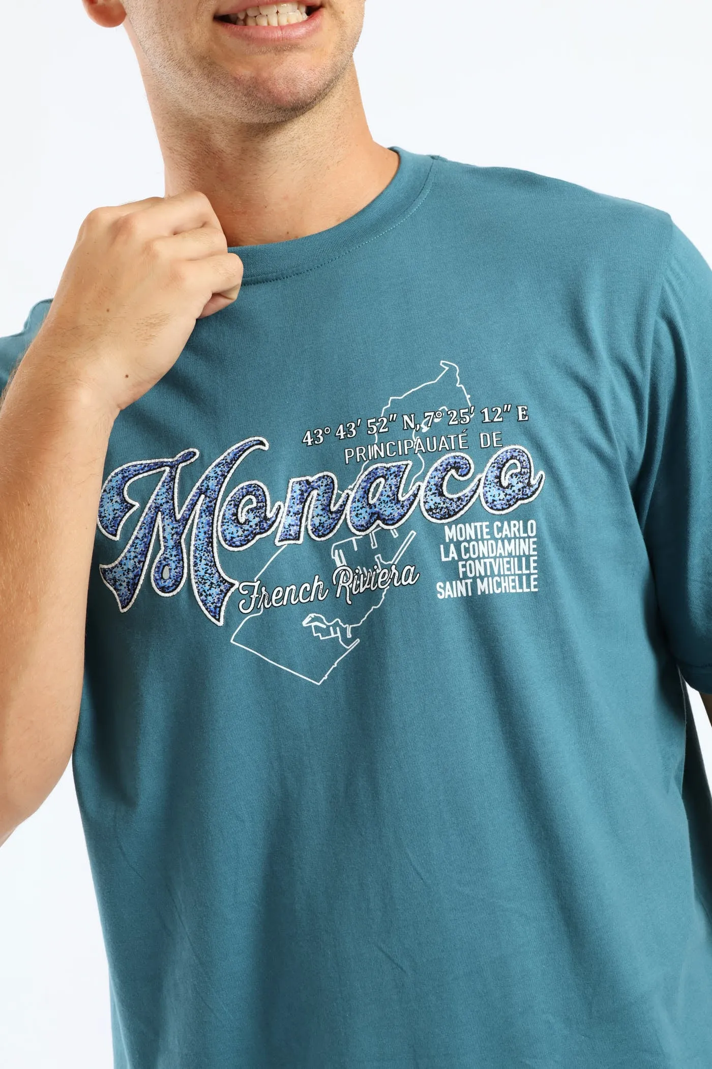 Monaco Print Tee - Teal sold by Edgars product image thumbnail 2