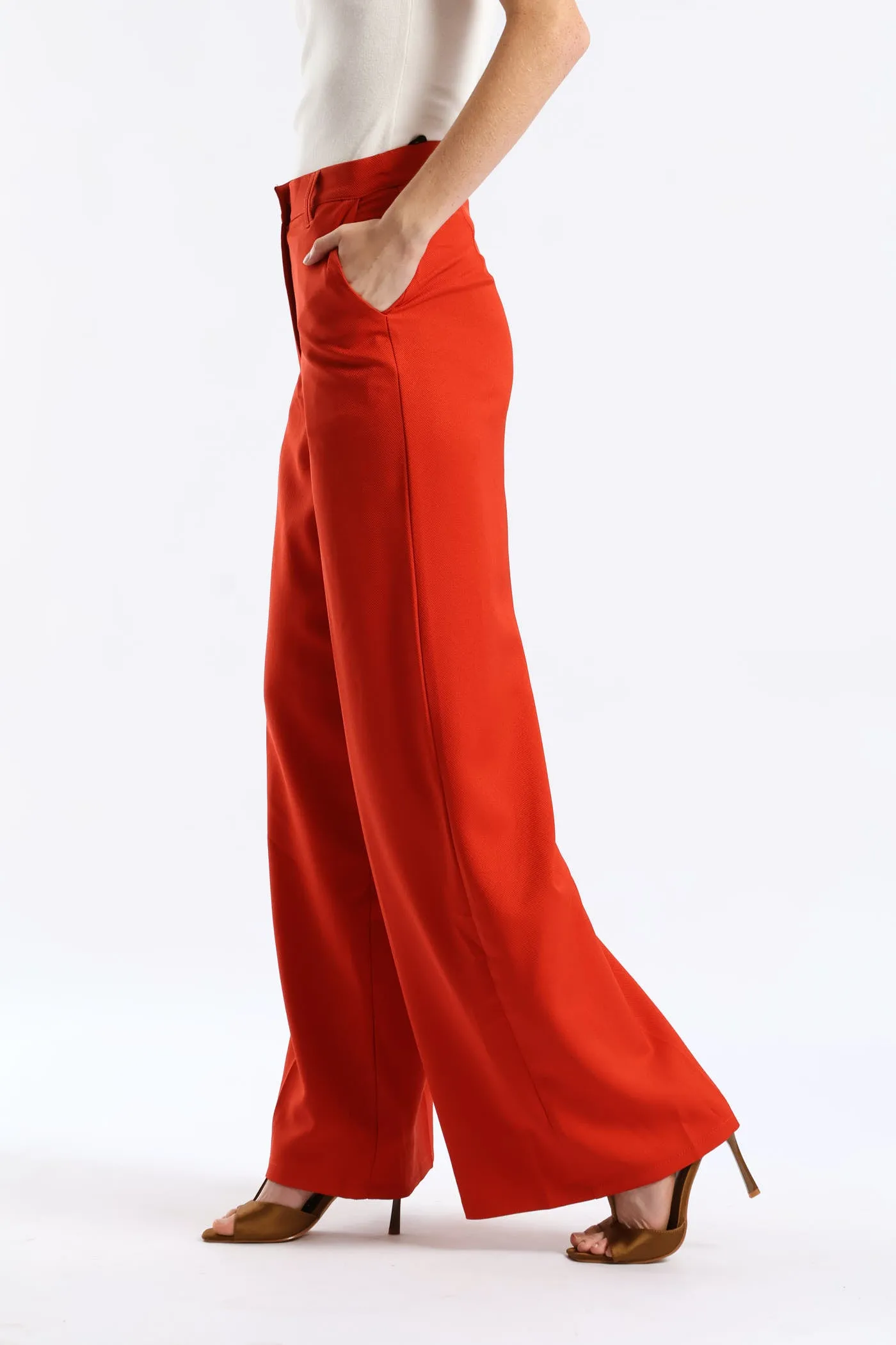Double Belt Loop Wide Leg Pant - Burnt Orange sold by Edgars product image thumbnail 3