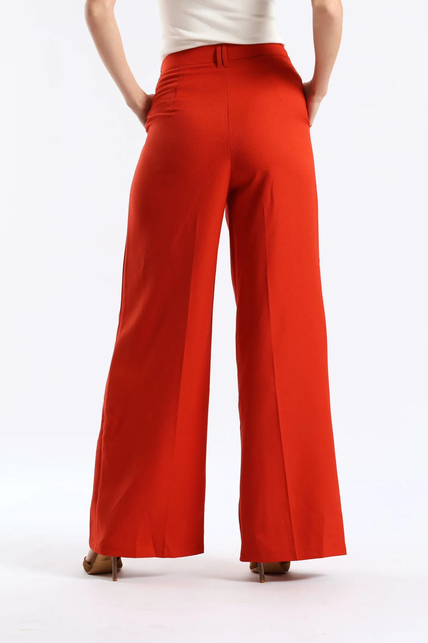 Double Belt Loop Wide Leg Pant - Burnt Orange sold by Edgars product image thumbnail 4