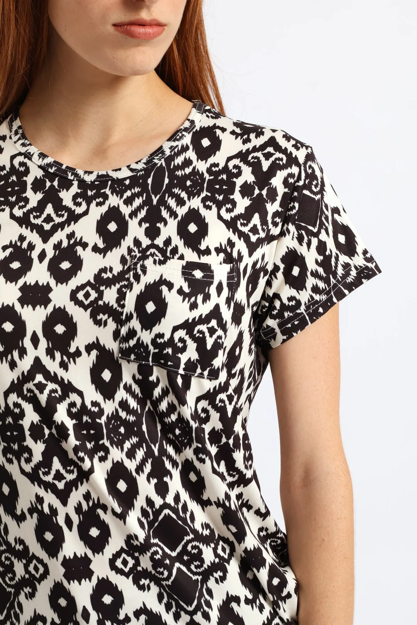 Print Pocket Tee - Cream/Black sold by Edgars product image thumbnail 2