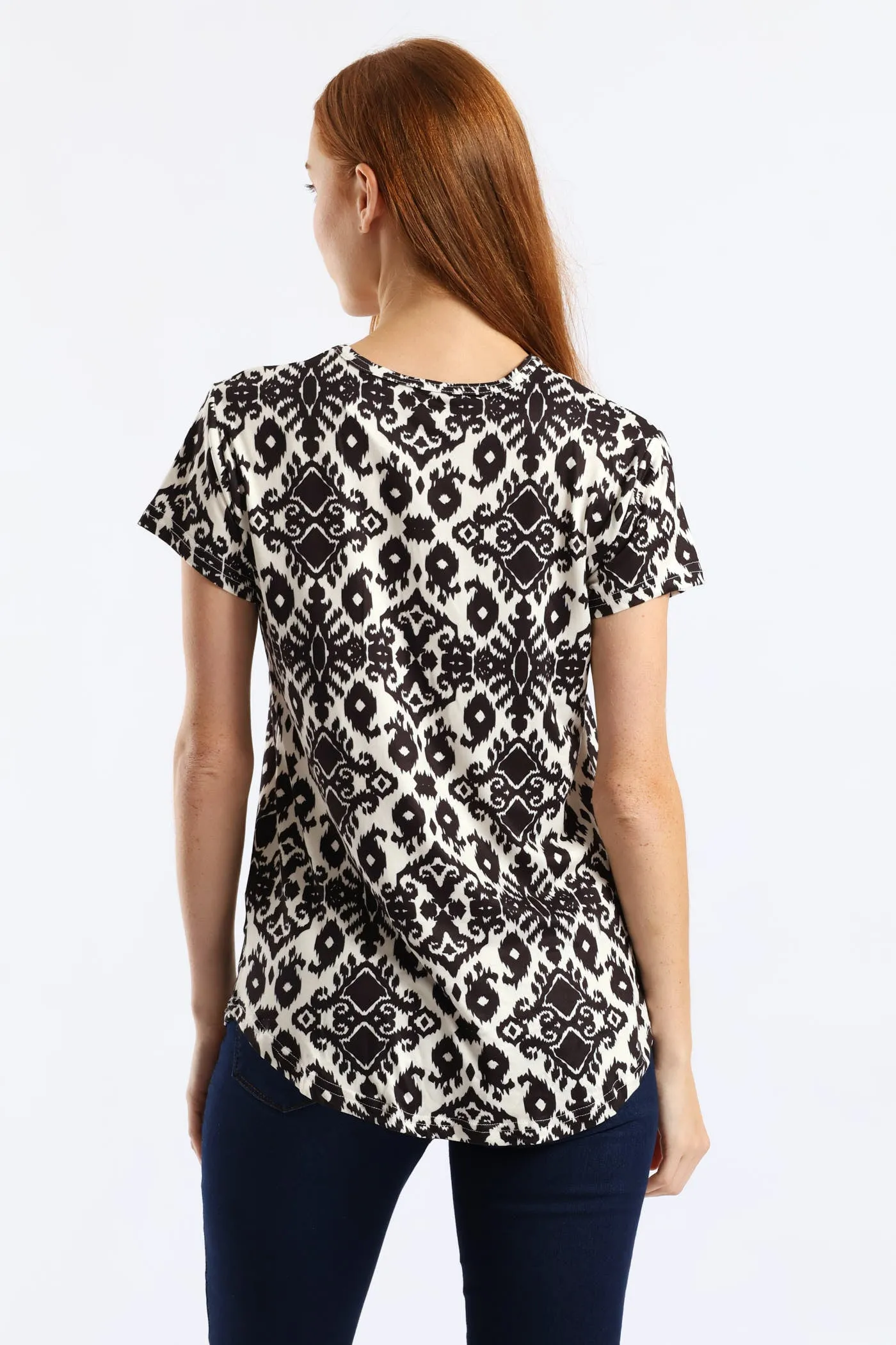 Print Pocket Tee - Cream/Black sold by Edgars product image thumbnail 4