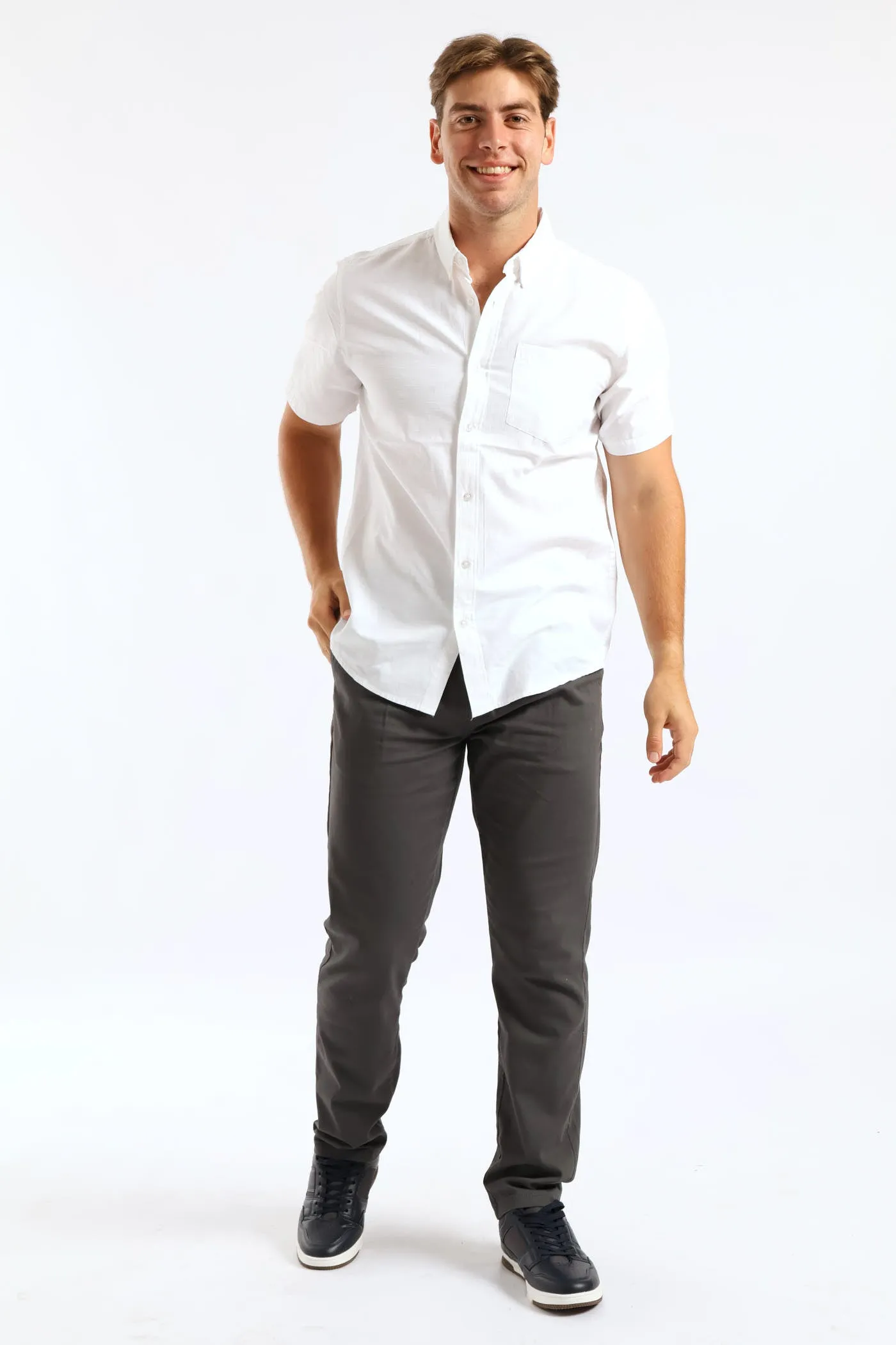 Pleated Chino - Grey sold by Edgars