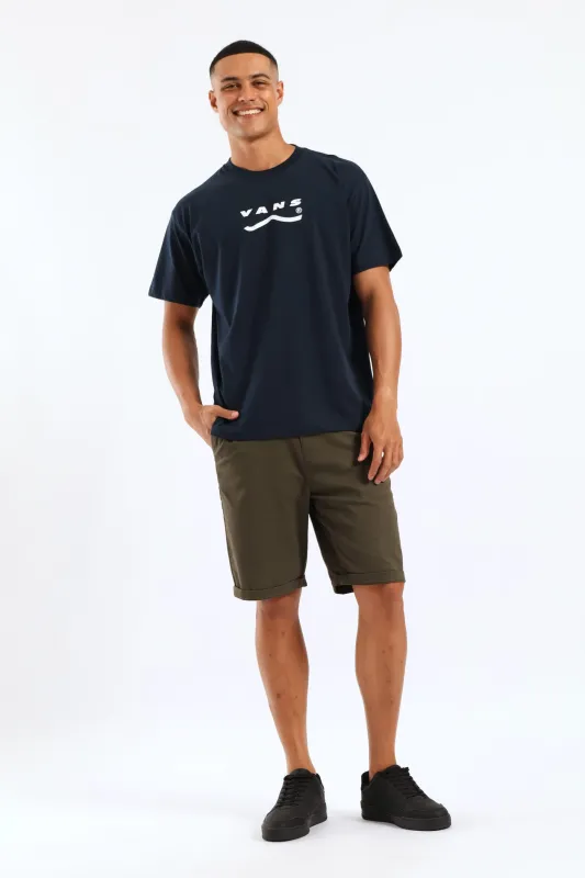 Determined Short Sleeve Tee - Navy sold by Edgars