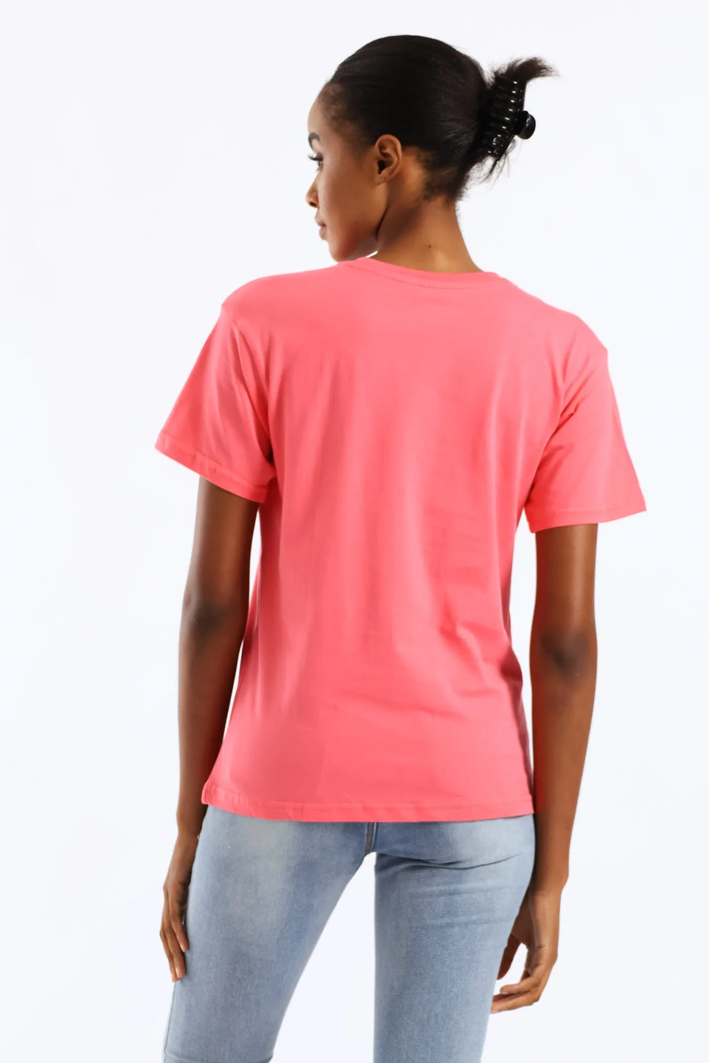 Tropical Palm Foil Tee - Bright Pink sold by Edgars product image thumbnail 5