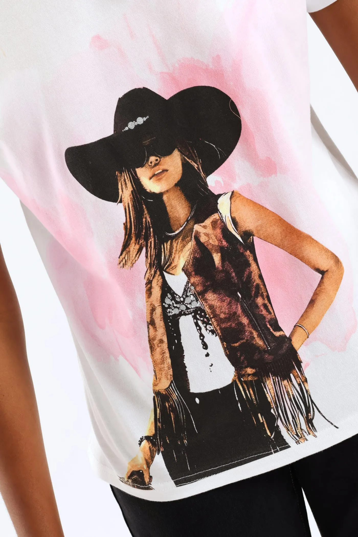 Cowgirl Foil Tee - White sold by Edgars product image thumbnail 2