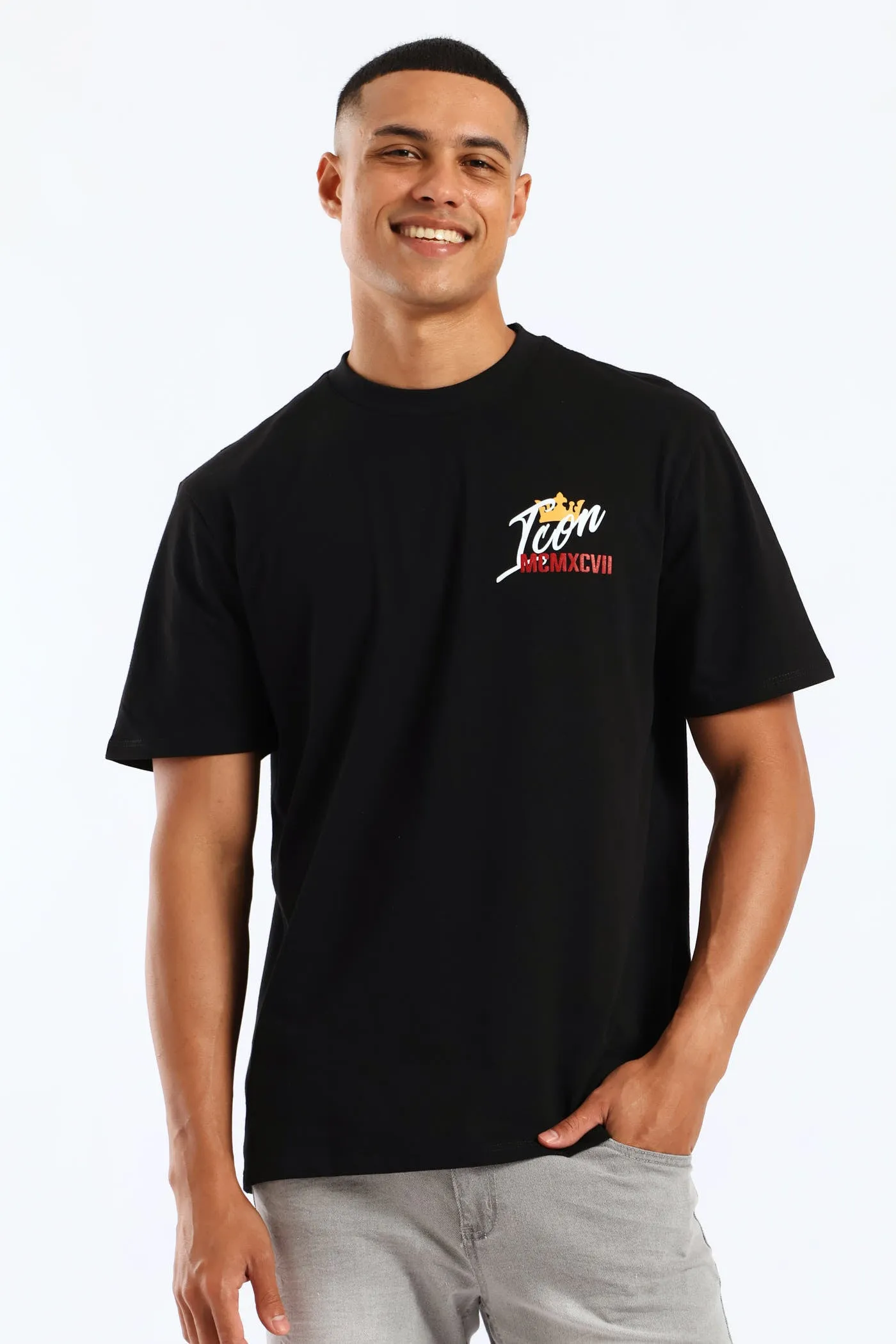 Icon Front & Back Print Tee - Black sold by Edgars product image thumbnail 2