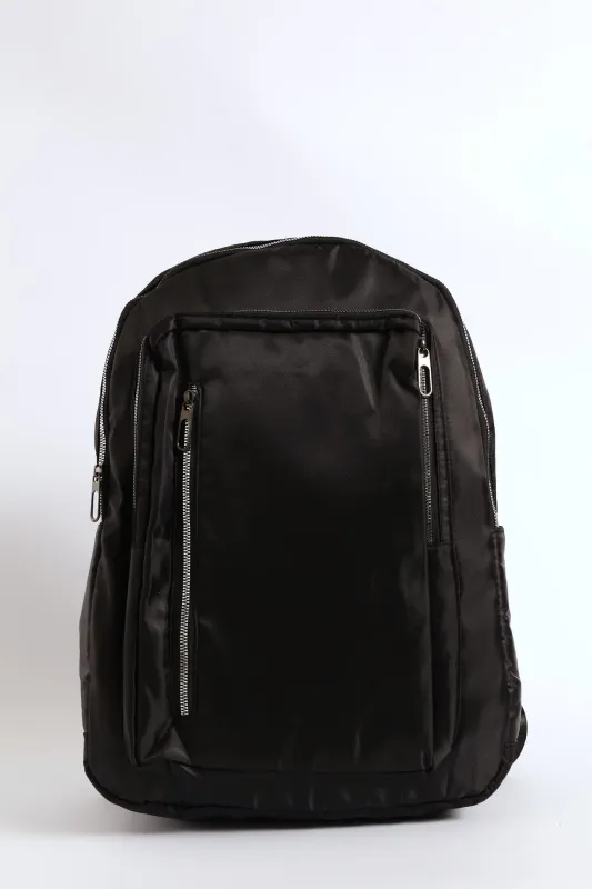 Zipped Backpack - Black sold by Edgars