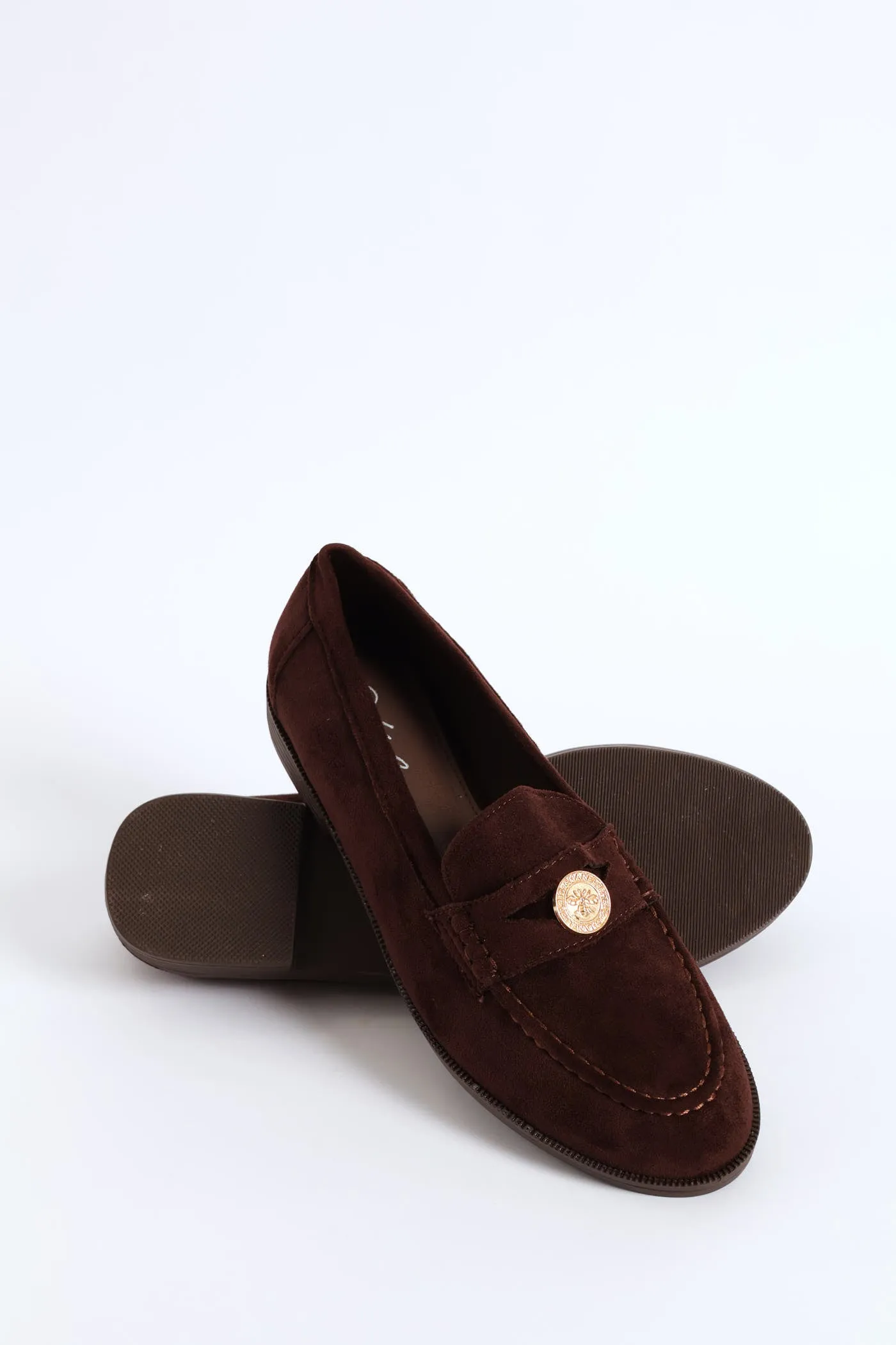 Microfibre Moccasin Loafer - Chocolate sold by Edgars