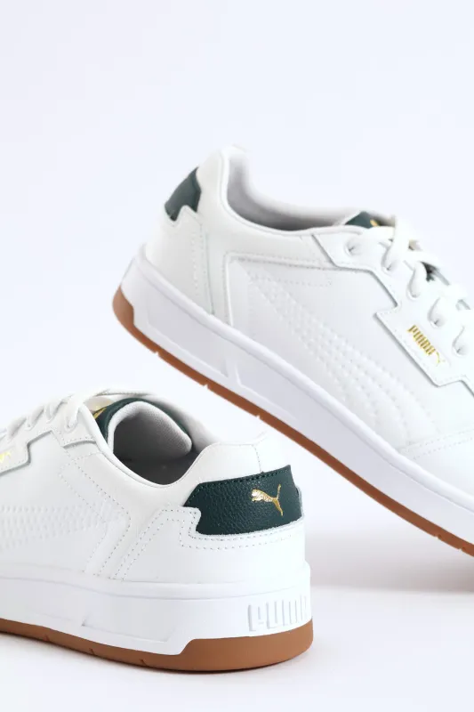 Court Classic Lux Sneaker - White/Green sold by Edgars