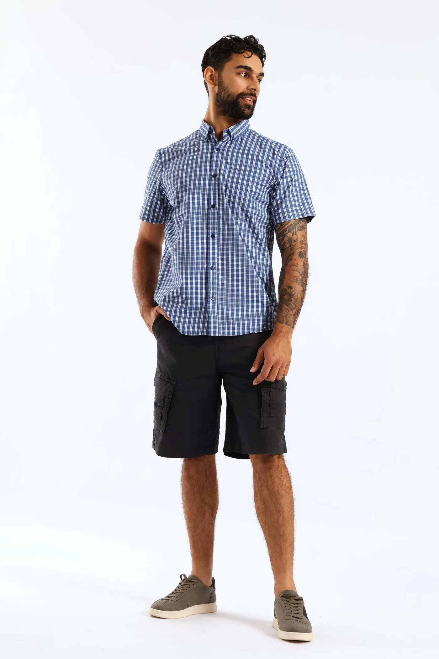 Button Down Check Shirt - Blue sold by Edgars product image thumbnail 3
