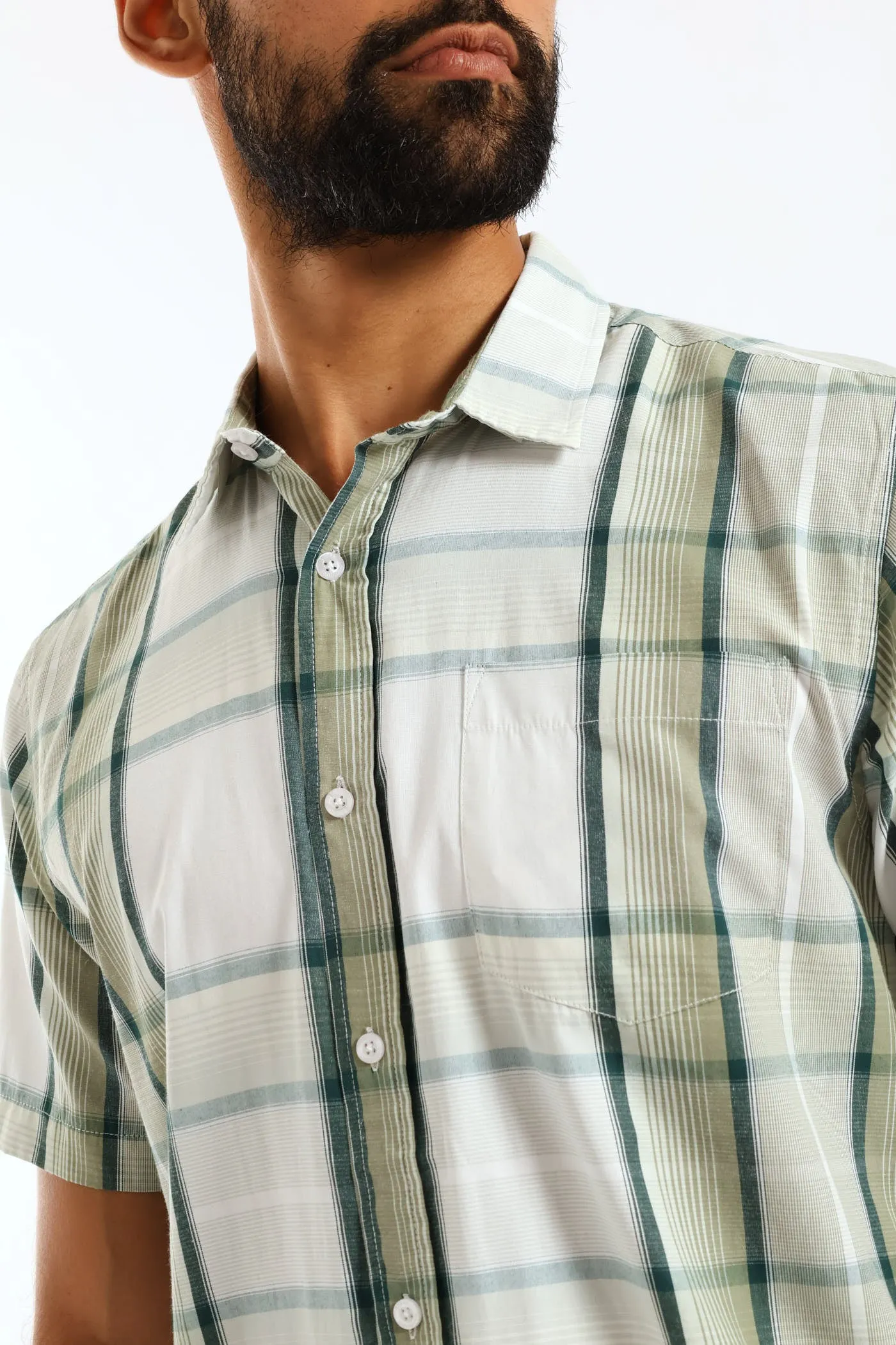Regular Check Shirt - Green sold by Edgars product image thumbnail 2