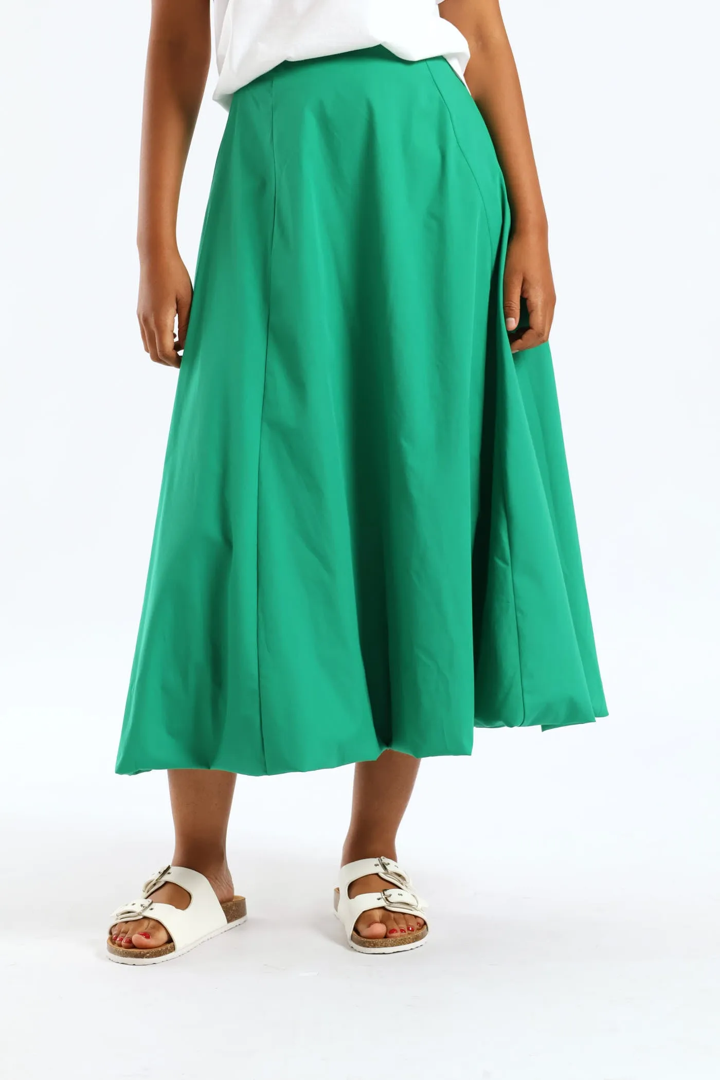 Panelled Bubble Midi Skirt - Emerald sold by Edgars product image thumbnail 2