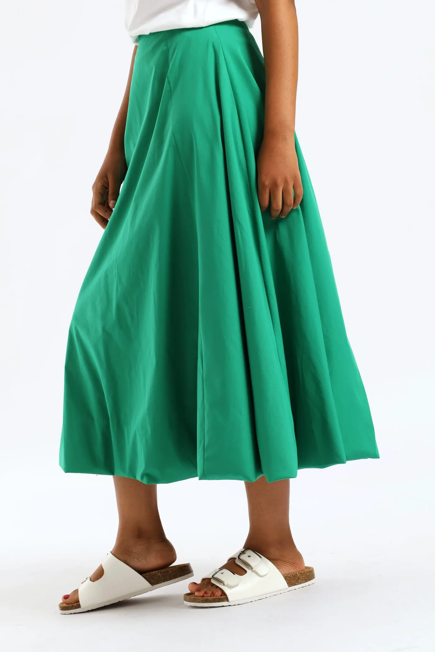 Panelled Bubble Midi Skirt - Emerald sold by Edgars product image thumbnail 4