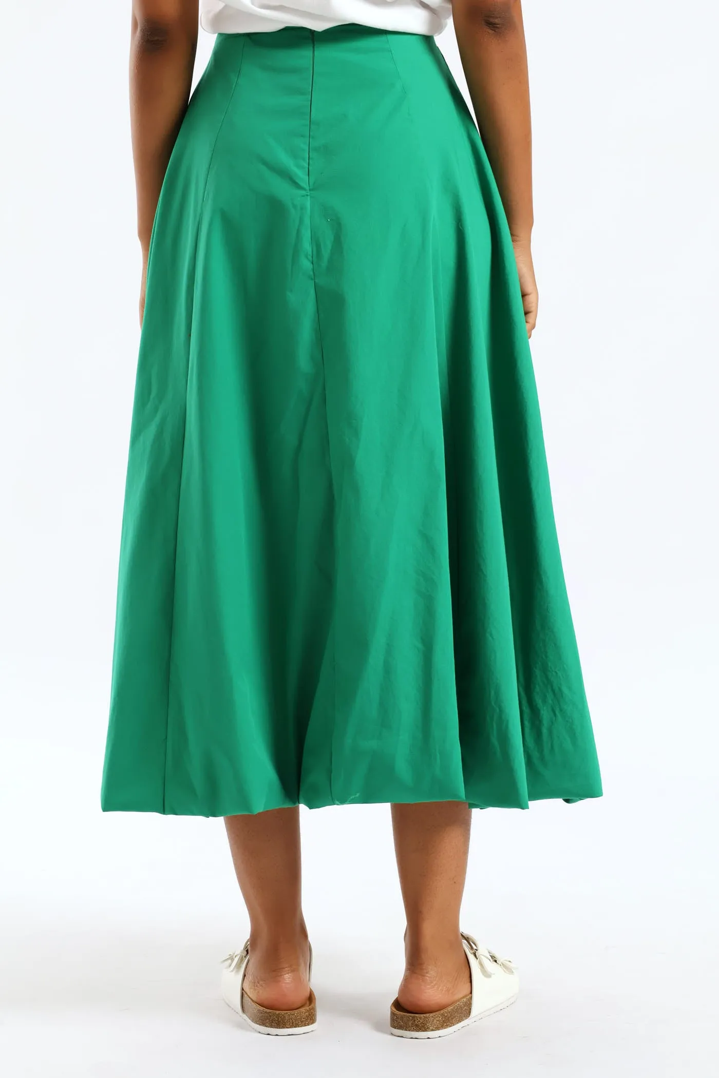 Panelled Bubble Midi Skirt - Emerald sold by Edgars product image thumbnail 5