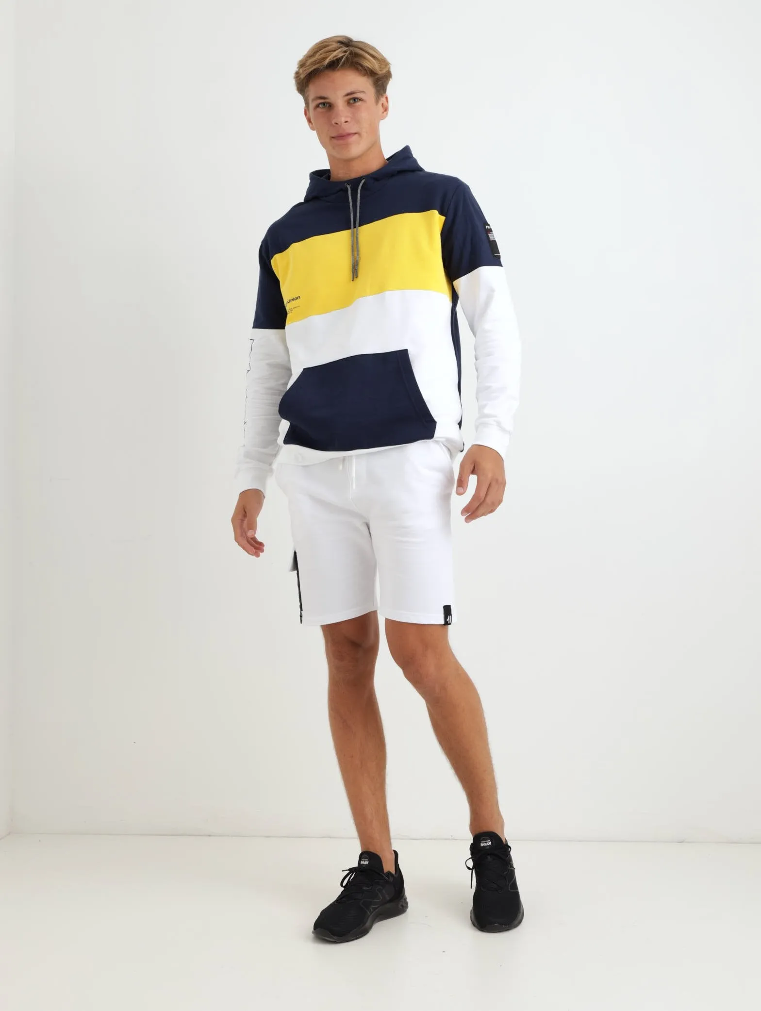 Men's Colourblock Hoody - Navy sold by Edgars