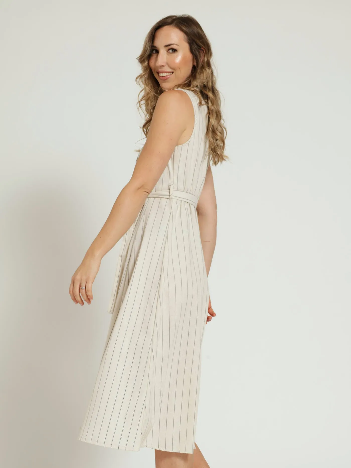 Belted Midi Shirt Dress - Stone sold by Edgars product image thumbnail 2