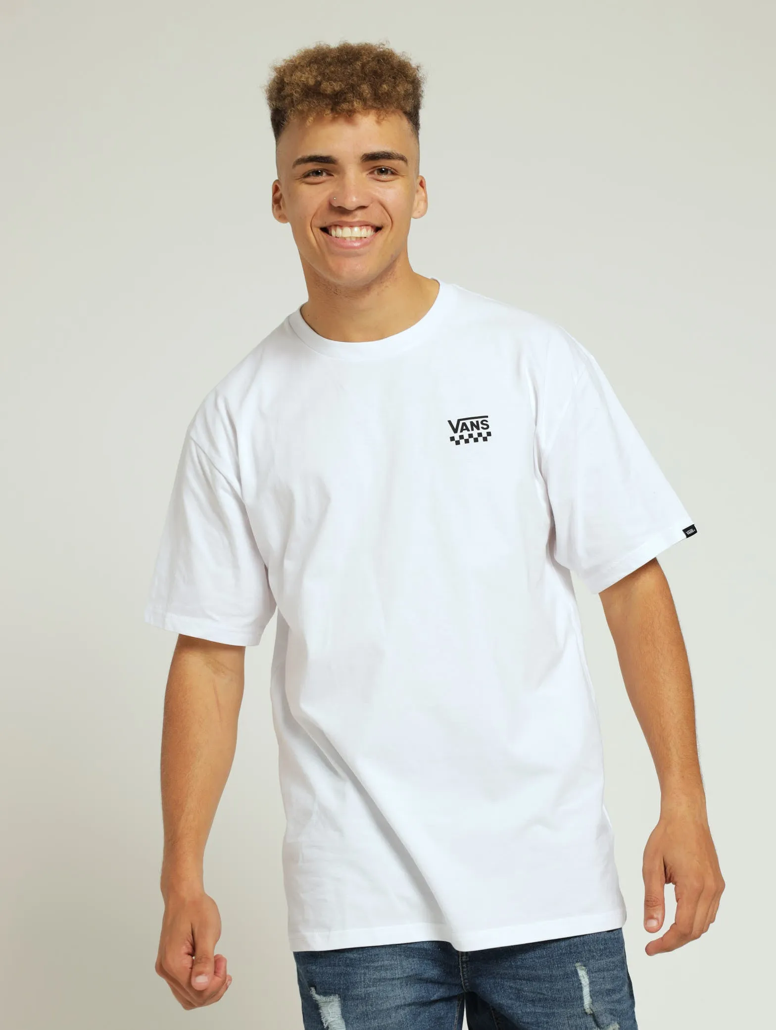 Left Chest Logo Tee - White sold by Edgars