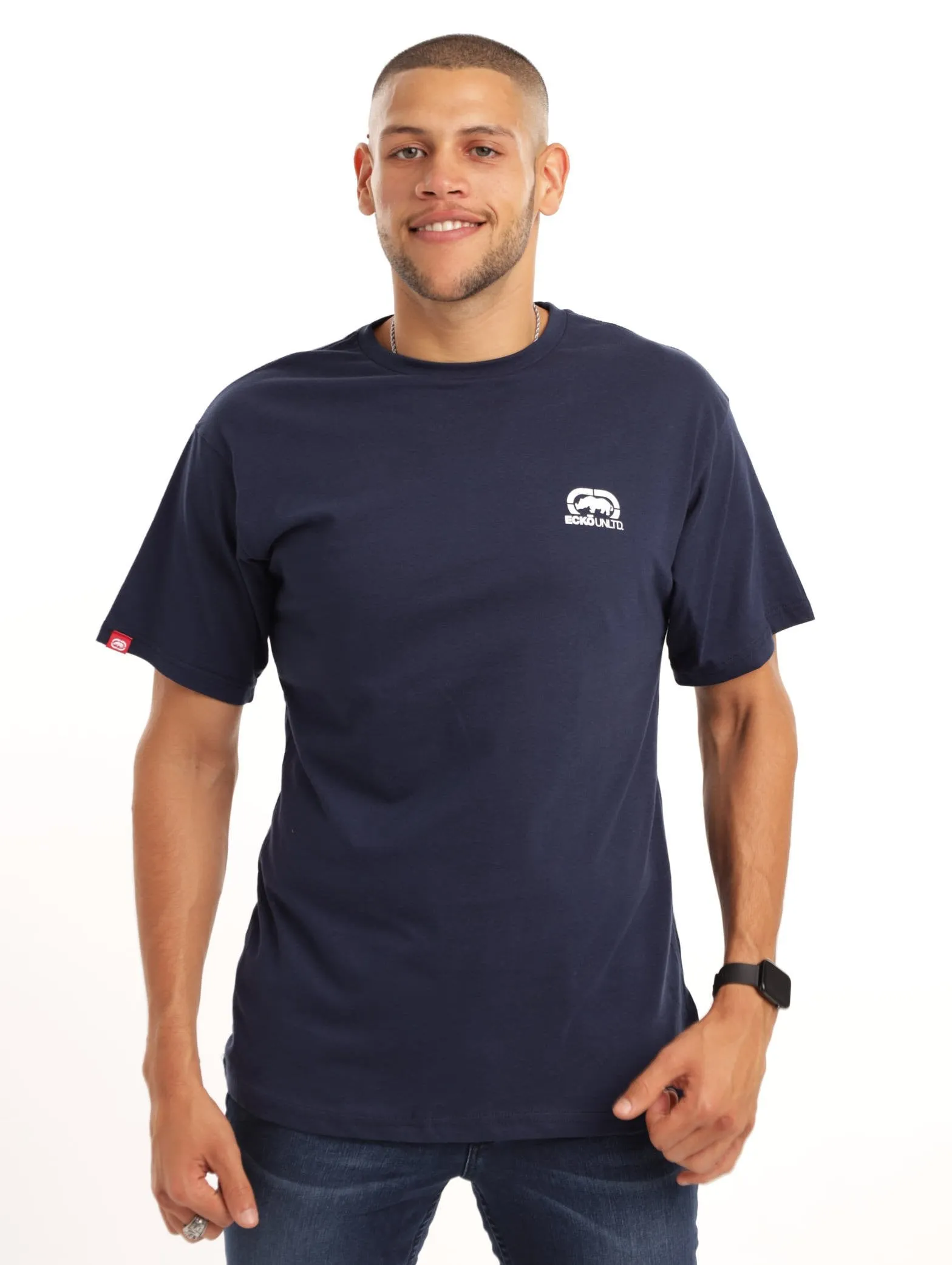 Men's Short Sleeve Never Out T-Shirt - Navy sold by Edgars