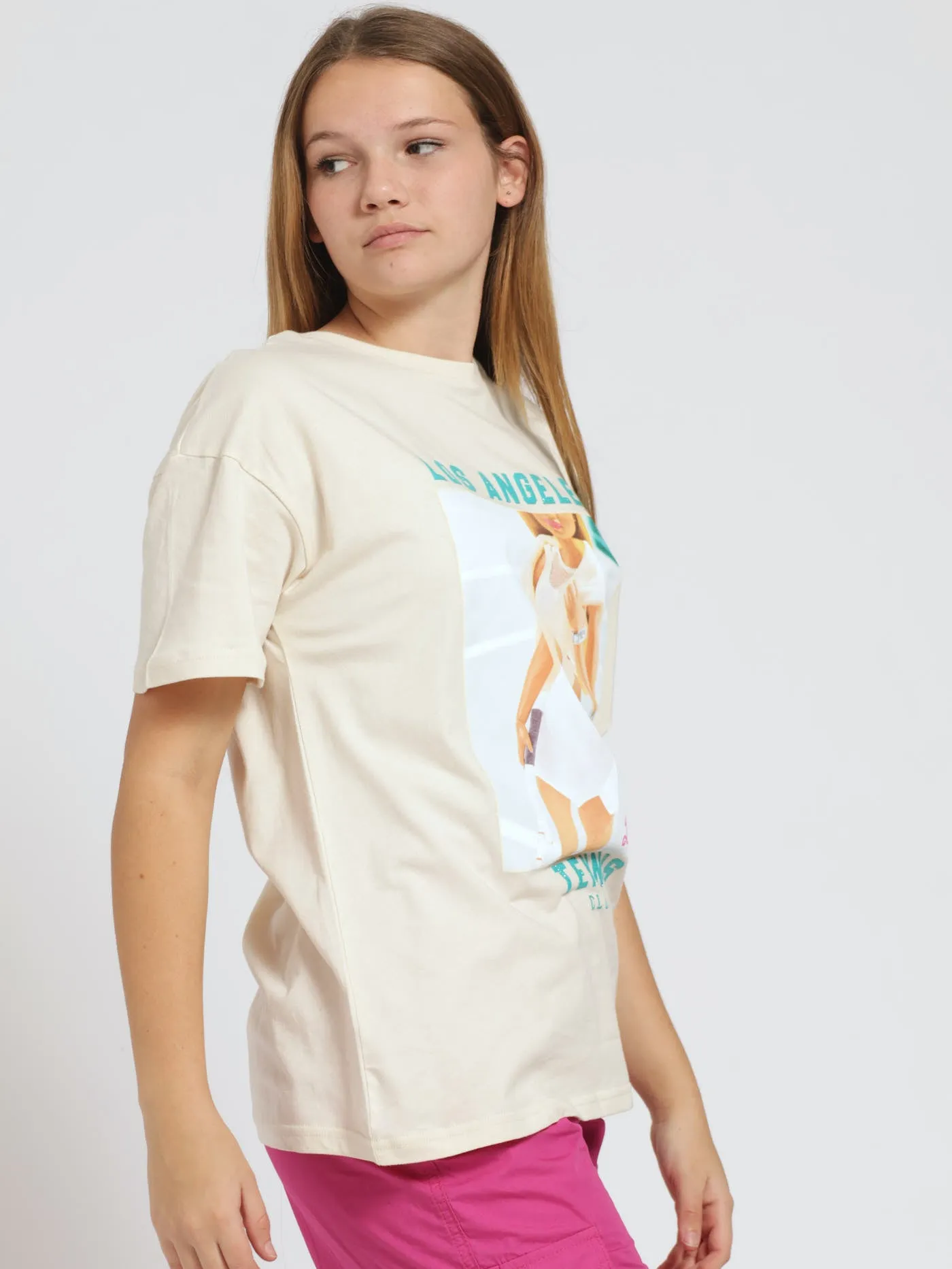 Girls Oversized Tee - Stone sold by Edgars product image thumbnail 2