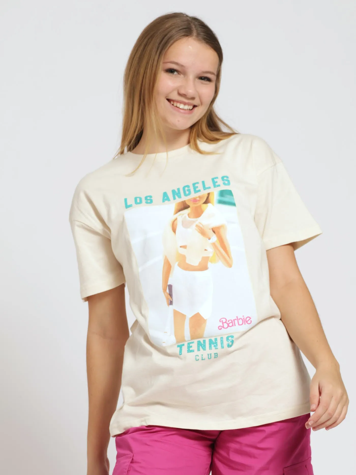 Girls Oversized Tee - Stone sold by Edgars