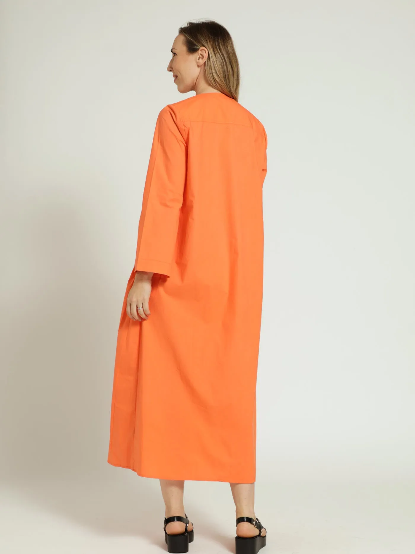 Long Sleeve Relaxed Maxi Dress - Orange sold by Edgars product image thumbnail 3