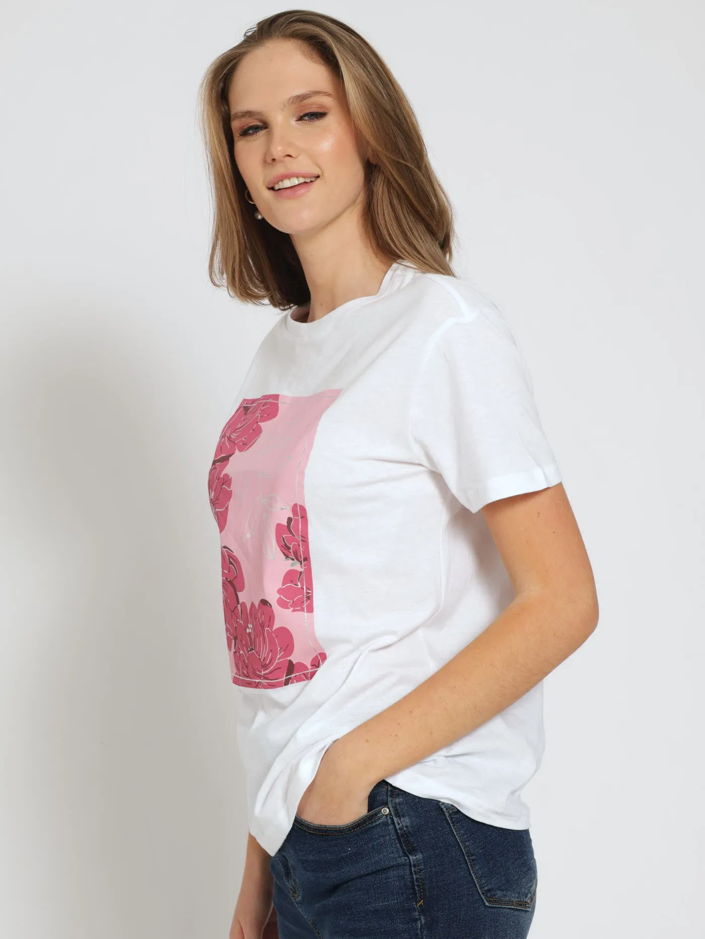 Flower Frame Tee - White sold by Edgars product image thumbnail 2