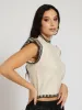 Frill Sleeve Knit Tee - Cream sold by Edgars