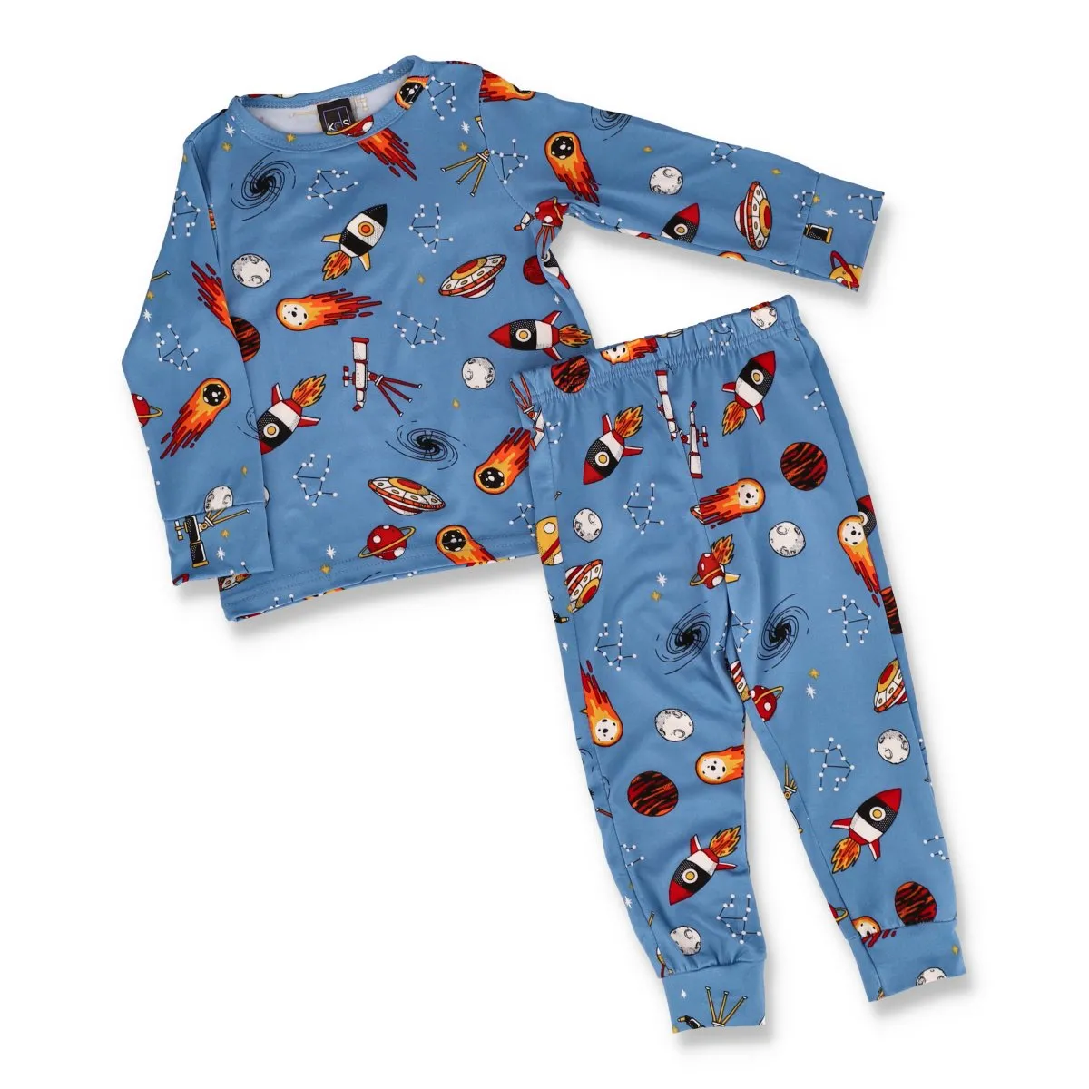 Boys Space All Over Print Sleepset - Blue sold by Edgars