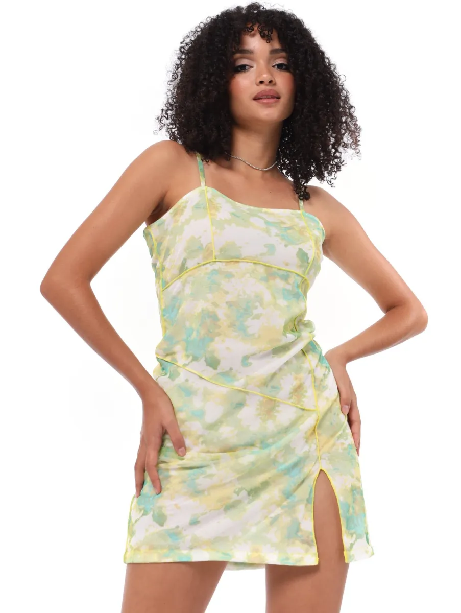 Ladies Exposed Seam Mesh Dress | Parallel