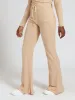 Girls Flared Rib Pants - Stone sold by Edgars