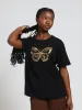 Girls Oversized Tee - Black sold by Edgars