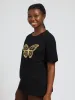 Girls Oversized Tee - Black sold by Edgars