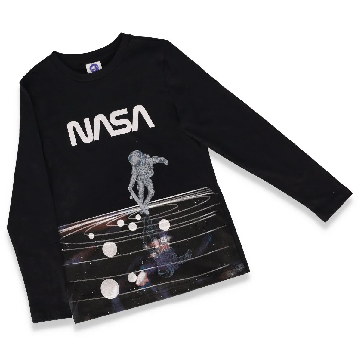 Boys NASA Long Sleeve Top - Black sold by Edgars
