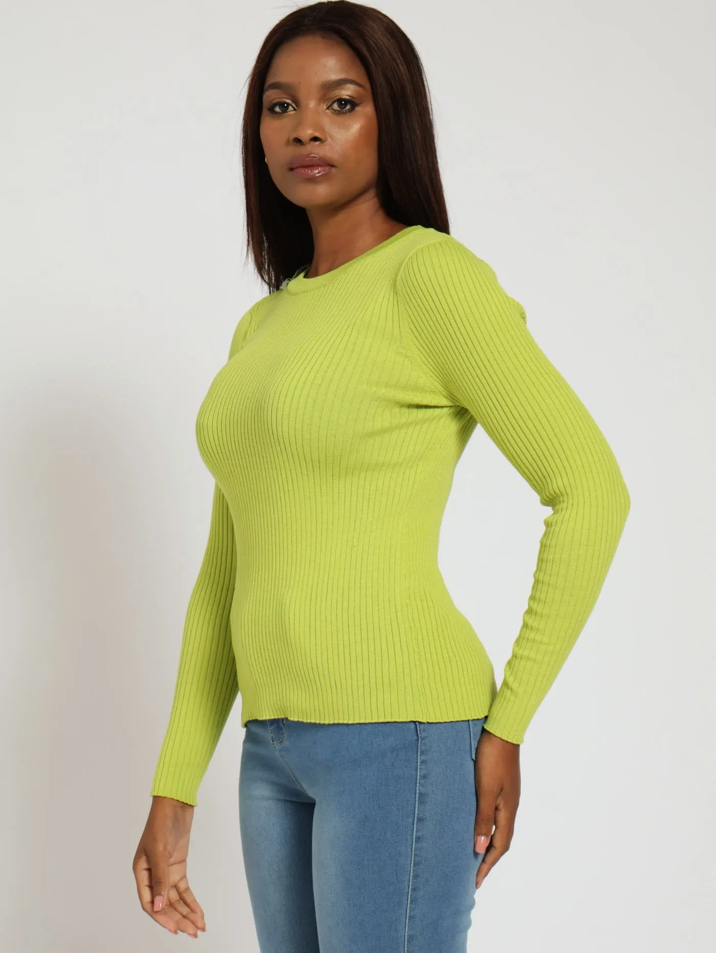 Ribbed Plain Pullover - Lime sold by Edgars product image thumbnail 2