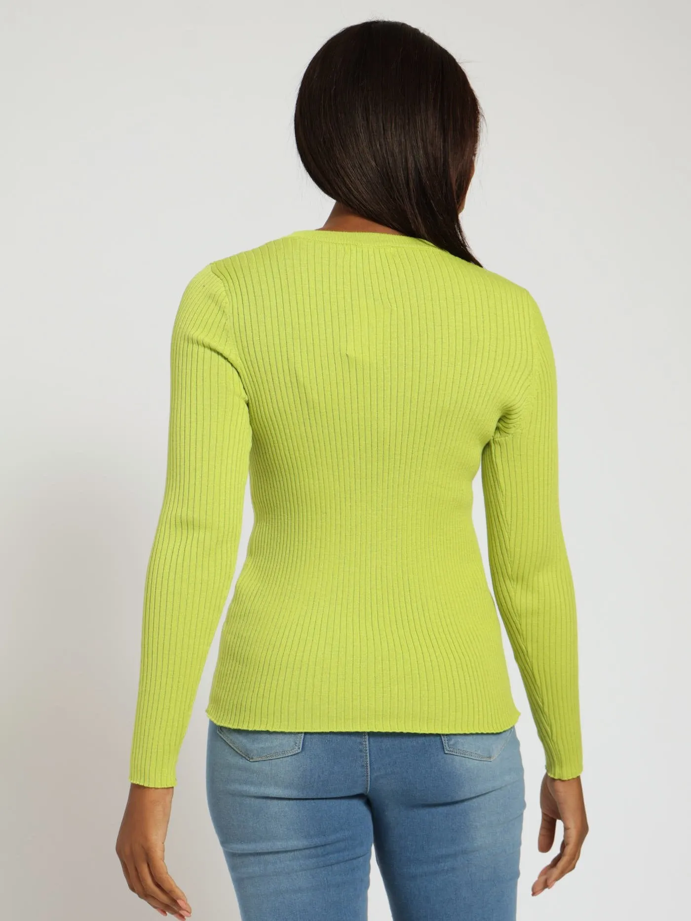 Ribbed Plain Pullover - Lime sold by Edgars product image thumbnail 3